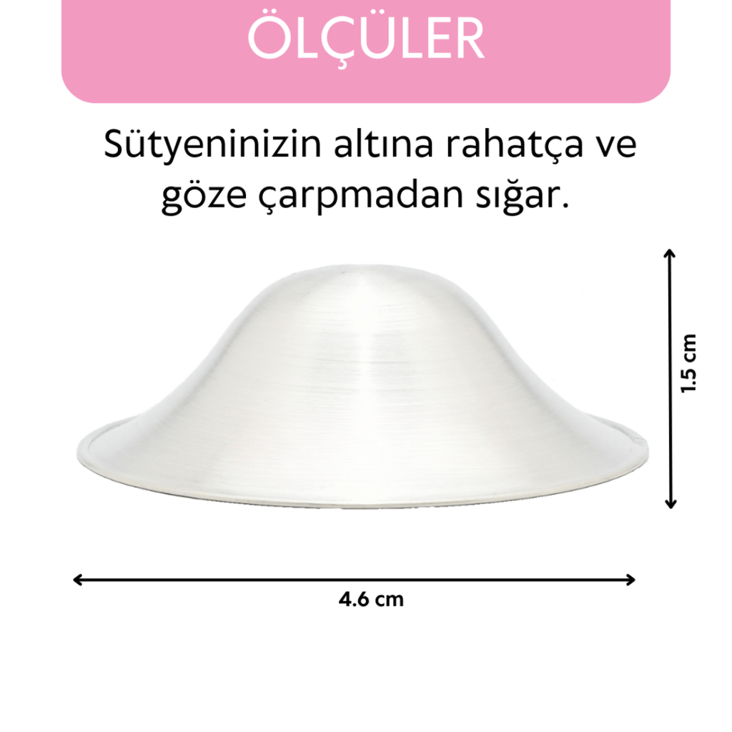 Gümüş Kaplama Göğüs Ucu Koruyucu Kapak