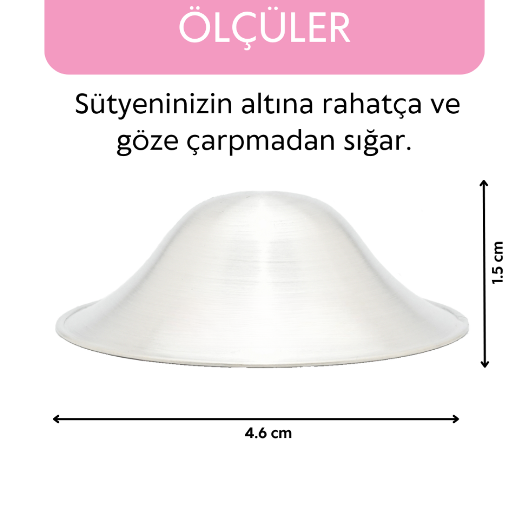 Gümüş Kaplama Göğüs Ucu Koruyucu Kapak